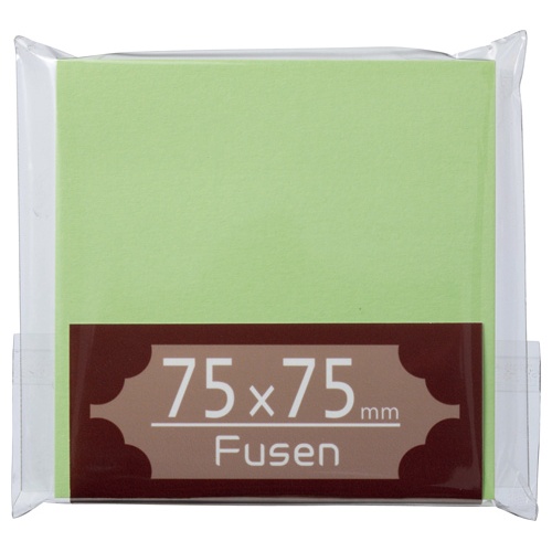 ＴＡＮＯＳＥＥ　ふせん　７５×７５ｍｍ　うぐいす　１冊1