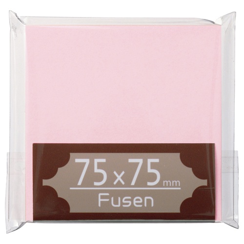 ＴＡＮＯＳＥＥ　ふせん　７５×７５ｍｍ　桃　１冊1