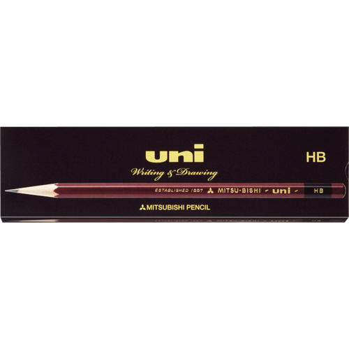 たのめーる】三菱鉛筆 六角事務用鉛筆 ユニK(紙箱) HB UKNHB 1ダース 