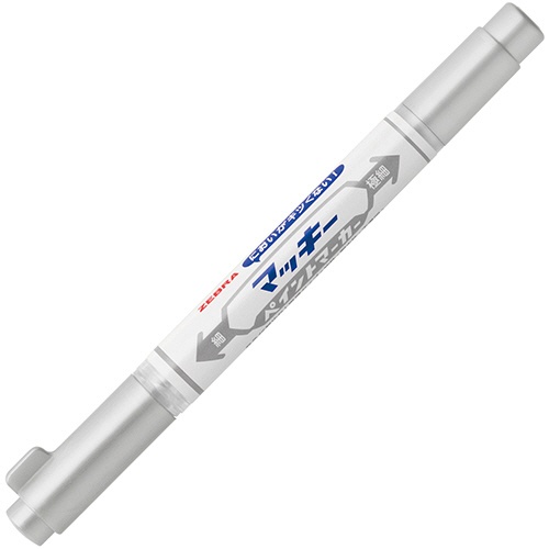 ゼブラ　マッキーペイントマーカー　細字＋極細　銀　ＹＹＴＳ２０－Ｓ　１本1