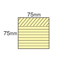 ３Ｍ　ポスト・イット　強粘着ノート　ラインノート　７５×７５ｍｍ　パステルカラー４色　６３０－５ＳＳＡＰ　１パック（５冊）2