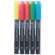 モナミ　蛍光ペン　ＳＵＰＥＲ　ＨＩＧＨＬＩＧＨＴＥＲ　５色セット（黄・桃・橙・緑・水色）　１８４４３　１パック1