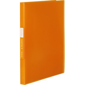 キングジム　シンプリーズ　クリアーファイル（透明）　Ａ４タテ　４０ポケット　背幅２２ｍｍ　オレンジ　ＴＨ１８４ＴＳＰＷＯ　１冊