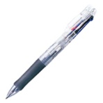 ゼブラ　４色油性ボールペン　クリップ－オンＧ　４Ｃ　０．７ｍｍ　（軸色：透明）　Ｂ４Ａ３－Ｃ