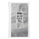 セイニチ　ラミジップ（チャック付アルミ袋）　スタンドタイプ　ヨコ２００×タテ２８０（ガゼット幅５８）ｍｍ　シルバー　ＡＬ－２０　１パック（５０枚）