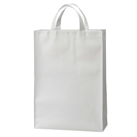 ＴＡＮＯＳＥＥ　不織布バッグ　中　ヨコ３２０×タテ４５０×マチ幅１２０ｍｍ　ホワイト　１パック（１０枚）