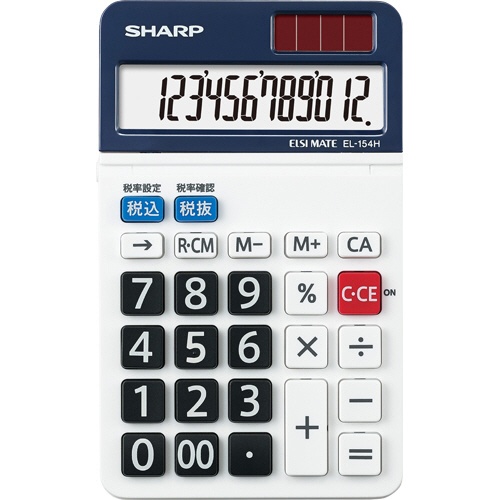 シャープ　電卓　１２桁　ミニナイスサイズ　ＥＬ－１５４ＨＸ　１台1