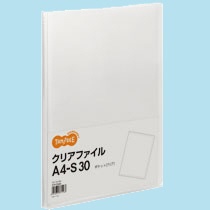 ＴＡＮＯＳＥＥ　クリアファイル　Ａ４タテ　３０ポケット　背幅１７ｍｍ　クリア　１冊1