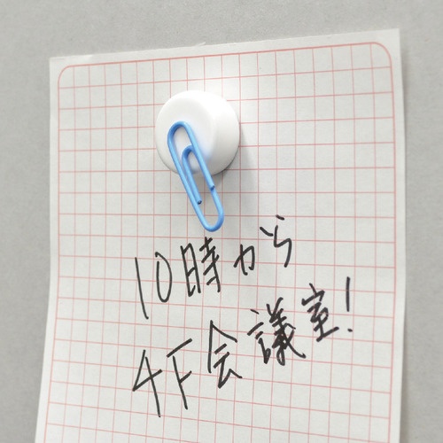 マグエックス　強力カラーマグネット　小　直径１８ｍｍ　白　ＭＦＣＭ－１８－３Ｐ－Ｗ　１パック（３個）3