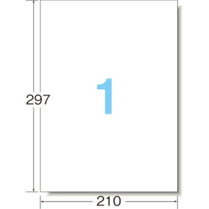 コクヨ　カラーレーザー＆インクジェットプリンタ用紙ラベル（下地がかくせるタイプ）　Ａ４　ノーカット　ＫＰＣ－ＳＫ１０１－２０　１冊（２０シート）2