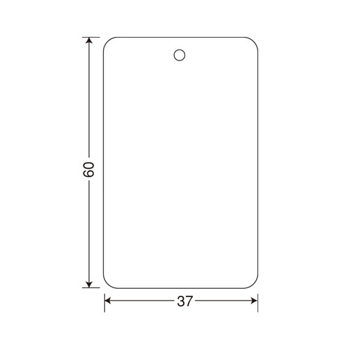 サトー　タグ　ＪＩＳ１２号　白無地　６０×３７ｍｍ　角丸　５４４０２３９５１　１箱（２００００枚：２０００枚×１０巻）1
