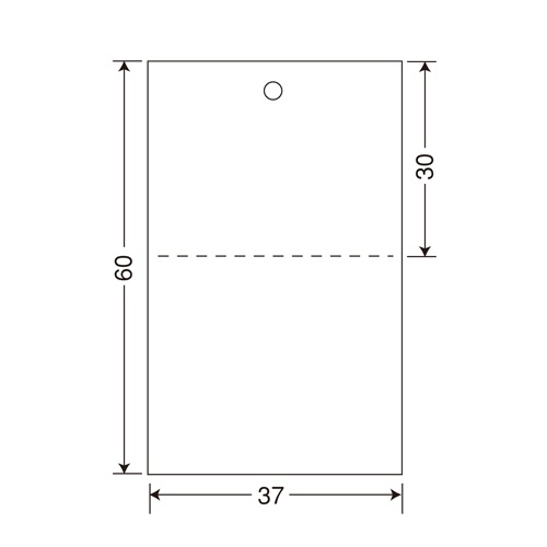 サトー　タグ　標準　１号　プロパー　６０×３７　５４４１０３４５１　１箱（２００００枚：２０００枚×１０巻）1