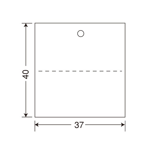 サトー　タグ　標準　２号　プロパー　４０×３７　５４４１０３４７１　１箱（２００００枚：２０００枚×１０巻）1