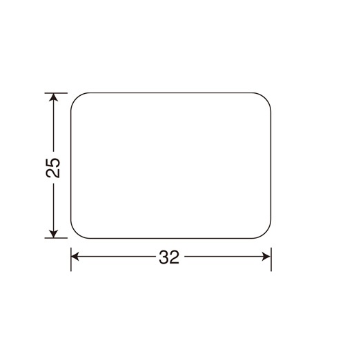 サトー　ラベル　標準　７号　プロパー　弱粘　２５×３２　５４５６０４５３６　１箱（２００００枚：２０００枚×１０巻）1