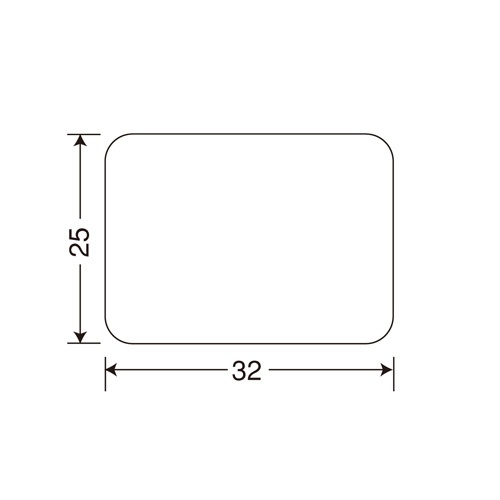 サトー　ラベル　標準　７号　プロパー　強粘　２５×３２　５４５６０４５３１　１箱（２００００枚：２０００枚×１０巻）1