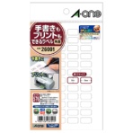 エーワン　手書きもプリントもできるラベル　はがきサイズ　角型４８面　１５×８ｍｍ　２６００１　１冊（１２シート）