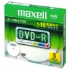 マクセル データ用DVD-R 4.7GB 1-16倍速 ホワイトワイドプリンタブル 5mmスリムケース DR47WPD.S1P5S A 1個(5枚)