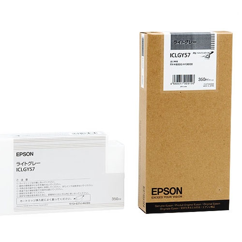 エプソン　ＰＸ－Ｐ／Ｋ３インクカートリッジ　ライトグレー　３５０ｍＬ　ＩＣＬＧＹ５７　１個1