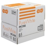 ＴＡＮＯＳＥＥ　ＰＰＣ用紙　Ｐｕｒｅ　Ｗｈｉｔｅ　Ｂ５　フタ無し箱　１箱（２５００枚：５００枚×５冊）