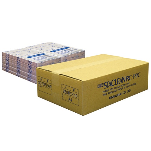 桜井　ニュースタクリンＲＣ．ＰＰＣ　Ａ４　ピンク　７２ｇ／ｍ2　ＳＣ７５ＲＰＡ４　１箱（２５００枚：２５０枚×１０冊）1