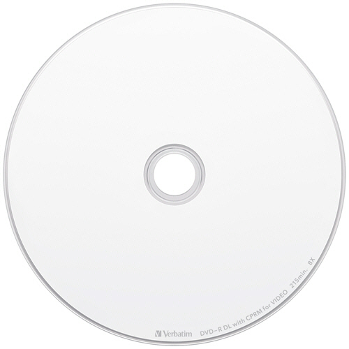 たのめーる】バーベイタム 録画用DVD-R DL 215分 2-8倍速 ホワイト