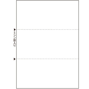 ヒサゴ　マルチプリンタ帳票（エコノミープライス）　Ａ４　白紙　３面　ＢＰＥ２００４　１箱（２５００枚）1