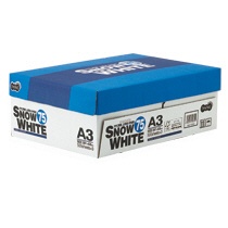 ＴＡＮＯＳＥＥ　ＰＰＣ用紙　ＳＮＯＷ　ＷＨＩＴＥ　７５　Ａ３　１箱（１５００枚：５００枚×３冊）1