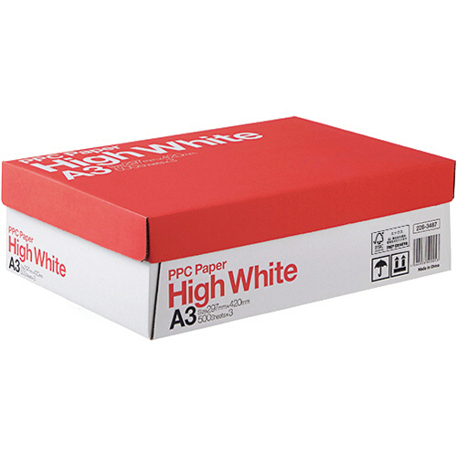 たのめーる】PPC PAPER High White B4 1箱(2500枚:500枚×5冊)の通販