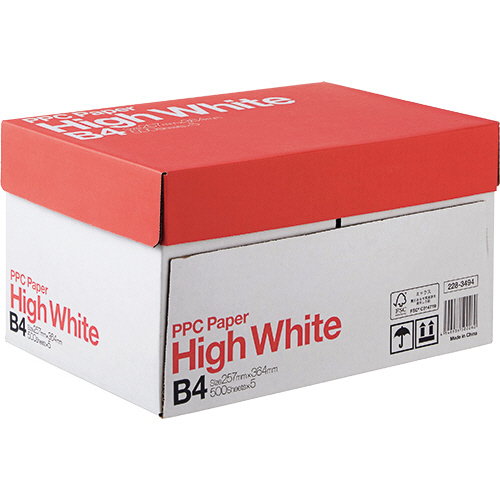 【たのめーる】PPC PAPER High White B4 1箱(2500枚:500枚×5冊 