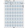 コクヨ　カラーレーザー＆インクジェット用はかどりタックインデックス（強粘着）　Ａ４　５６面（中）　２３×３２ｍｍ　青枠　ＫＰＣ－Ｔ６９２Ｂ　１冊（２０シート）2