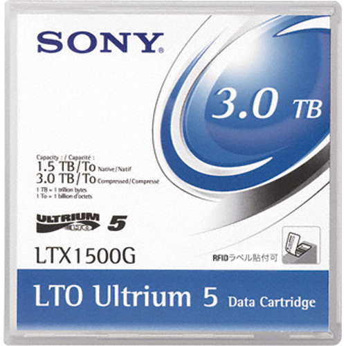 【クリックで詳細表示】ソニー LTO Ultrium5 データカートリッジ 1.5TB/3.0TB LTX1500GR 1巻 LTX1500GR