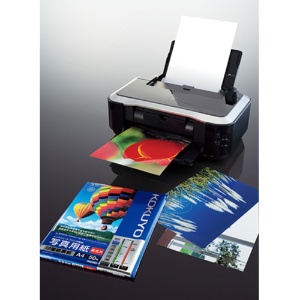 コクヨ　インクジェットプリンタ用紙　写真用紙　印画紙原紙　高光沢　Ａ４　ＫＪ－Ｄ１２Ａ４－５０Ｎ　１冊（５０枚）2