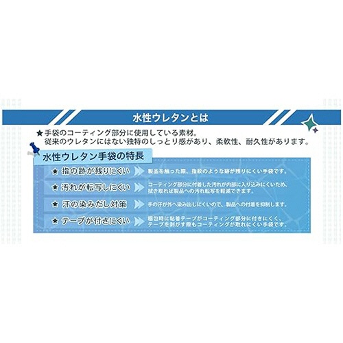 ミドリ安全　作業用手袋　水性ウレタンをコーティングした背抜き手袋　ＡＰ－１５０Ｗ　ＬＬ　ＡＰ－１５０Ｗ－ＬＬ　１双3