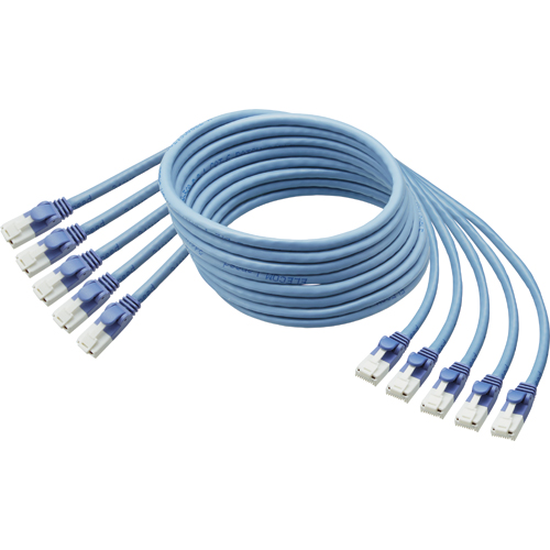 たのめーる】エレコム Cat6対応ツメ折れ防止LANケーブル ブルー