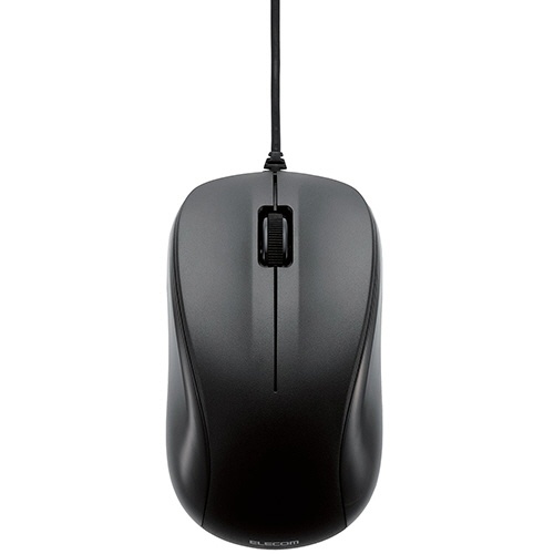 エレコム　ＵＳＢ光学式マウス　３ボタン　Ｍサイズ　ブラック　ＲｏＨＳ指令準拠（１０物質）　Ｍ－Ｋ６ＵＲＢＫ／ＲＳ　１個1