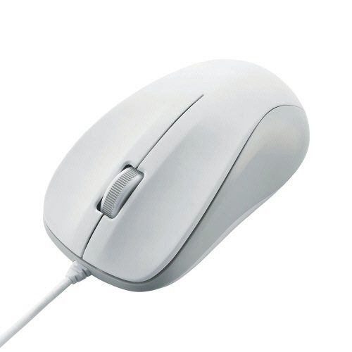 エレコム　ＵＳＢレーザーマウス　３ボタン　ホワイト　ＲｏＨＳ指令準拠（１０物質）　Ｍ－Ｓ２ＵＬＷＨ／ＲＳ　１個1