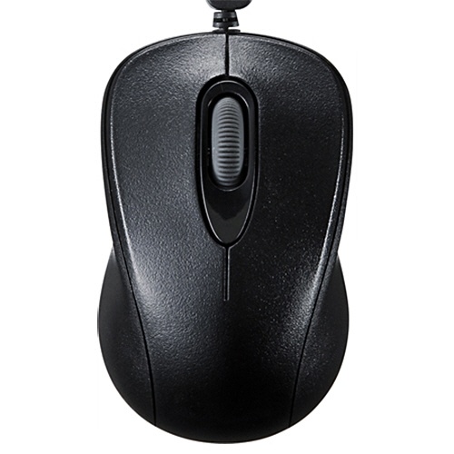 サンワサプライ　ケーブル巻取り光学式マウス　ブラック　ＭＡ－ＭＡ６ＢＫ　１個2