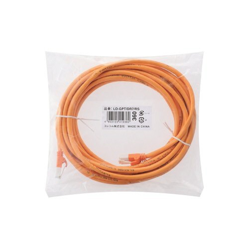 エレコム　Ｃａｔ６対応ツメ折れ防止ＬＡＮケーブル　オレンジ　７ｍ　ＲｏＨＳ指令準拠（１０物質）　ＬＤ－ＧＰＴ／ＤＲ７／ＲＳ　１本2