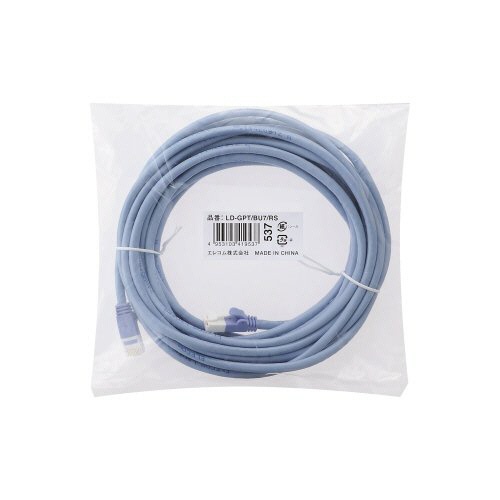 エレコム　Ｃａｔ６対応ツメ折れ防止ＬＡＮケーブル　ブルー　７ｍ　ＲｏＨＳ指令準拠（１０物質）　ＬＤ－ＧＰＴ／ＢＵ７／ＲＳ　１本2