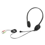バッファロー　両耳ヘッドバンド式ヘッドセット　ブラック　ＢＳＨＳＨ１４ＢＫ　１個