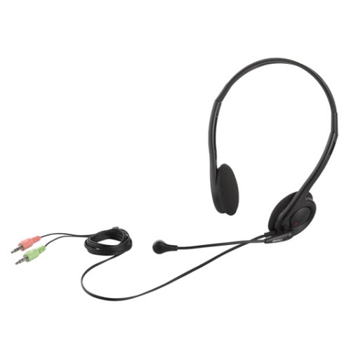 バッファロー　両耳ヘッドバンド式ヘッドセット　ブラック　ＢＳＨＳＨ１４ＢＫ　１個1
