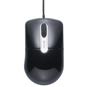 バッファロー　有線光学式マウス　静音　３ボタン　Ｍサイズ　ブラック　ＢＳＭＯＵ２７ＳＭＢＫ　１個