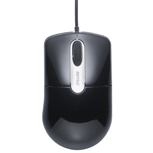 バッファロー　有線光学式マウス　静音　３ボタン　Ｍサイズ　ブラック　ＢＳＭＯＵ２７ＳＭＢＫ　１個1