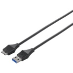 バッファロー　ユニバーサルコネクタ　ＵＳＢ３．０　（Ａ）オス－ｍｉｃｒｏ（Ｂ）オス　ブラック　３ｍ　ＢＳＵＡＭＢＵ３３０ＢＫ　１本