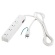 バッファロー　２／３ピン式電源タップ　４＋４個口タイプ　雷サージ防止／集中スイッチ付　ホワイト　２ｍ　ＢＳＴＡＰＳＤＣ８２０ＷＨ　１個1