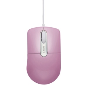 バッファロー　有線光学式マウス　静音　３ボタン　Ｍサイズ　ピンク　ＢＳＭＯＵ２７ＳＭＰＫ　１個1