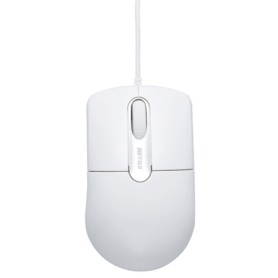バッファロー　有線光学式マウス　静音　３ボタン　Ｍサイズ　ホワイト　ＢＳＭＯＵ２７ＳＭＷＨ　１個