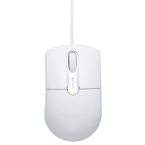 バッファロー　有線光学式マウス　静音　３ボタン　Ｍサイズ　ホワイト　ＢＳＭＯＵ２７ＳＭＷＨ　１個1