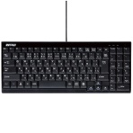 バッファロー　ＵＳＢ接続　有線スリムキーボード　ブラック　ＢＳＫＢＵ１４ＢＫ　１台