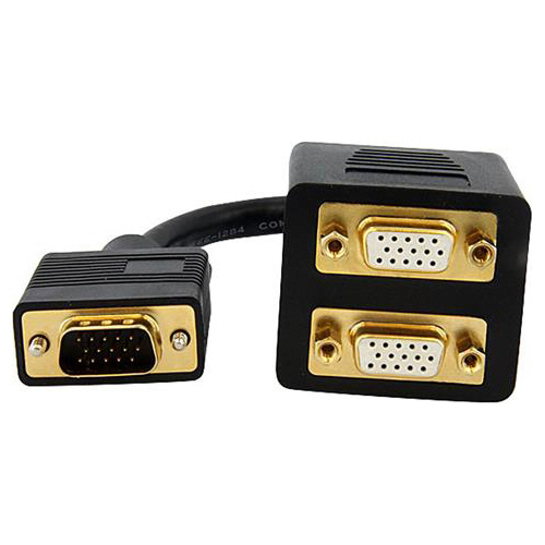 たのめーる】StarTech.com VGAスプリッタ/分配ケーブル 1× VGA